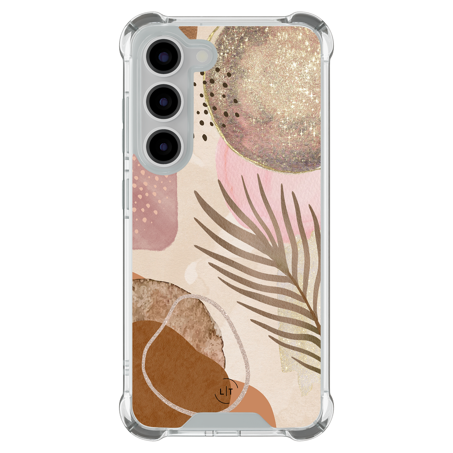 Leuke Telefoonhoesjes Samsung Galaxy S23 shockproof case - Abstract blush shapes