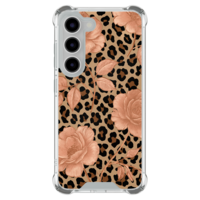 Leuke Telefoonhoesjes Samsung Galaxy S23 shockproof case - Leo flowers