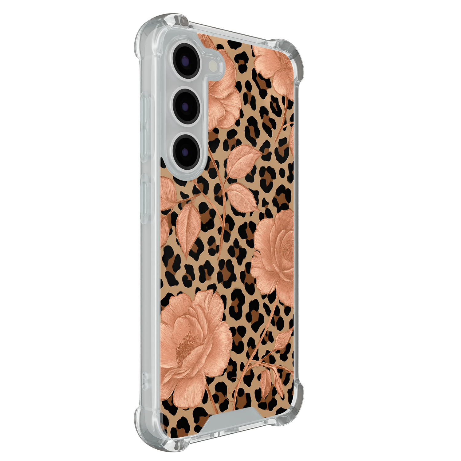 Leuke Telefoonhoesjes Samsung Galaxy S23 shockproof case - Leo flowers