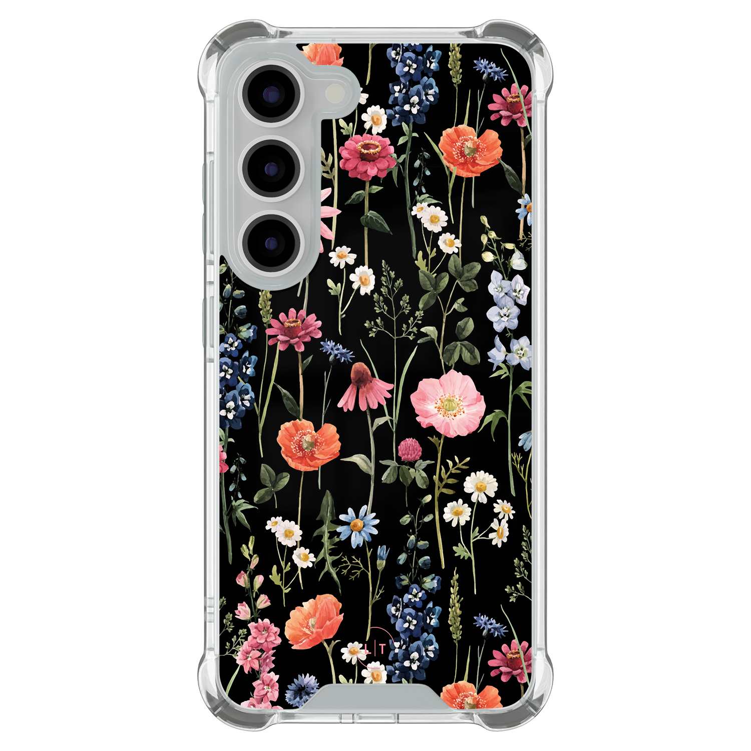 Leuke Telefoonhoesjes Samsung Galaxy S23 shockproof case - Dark flowers