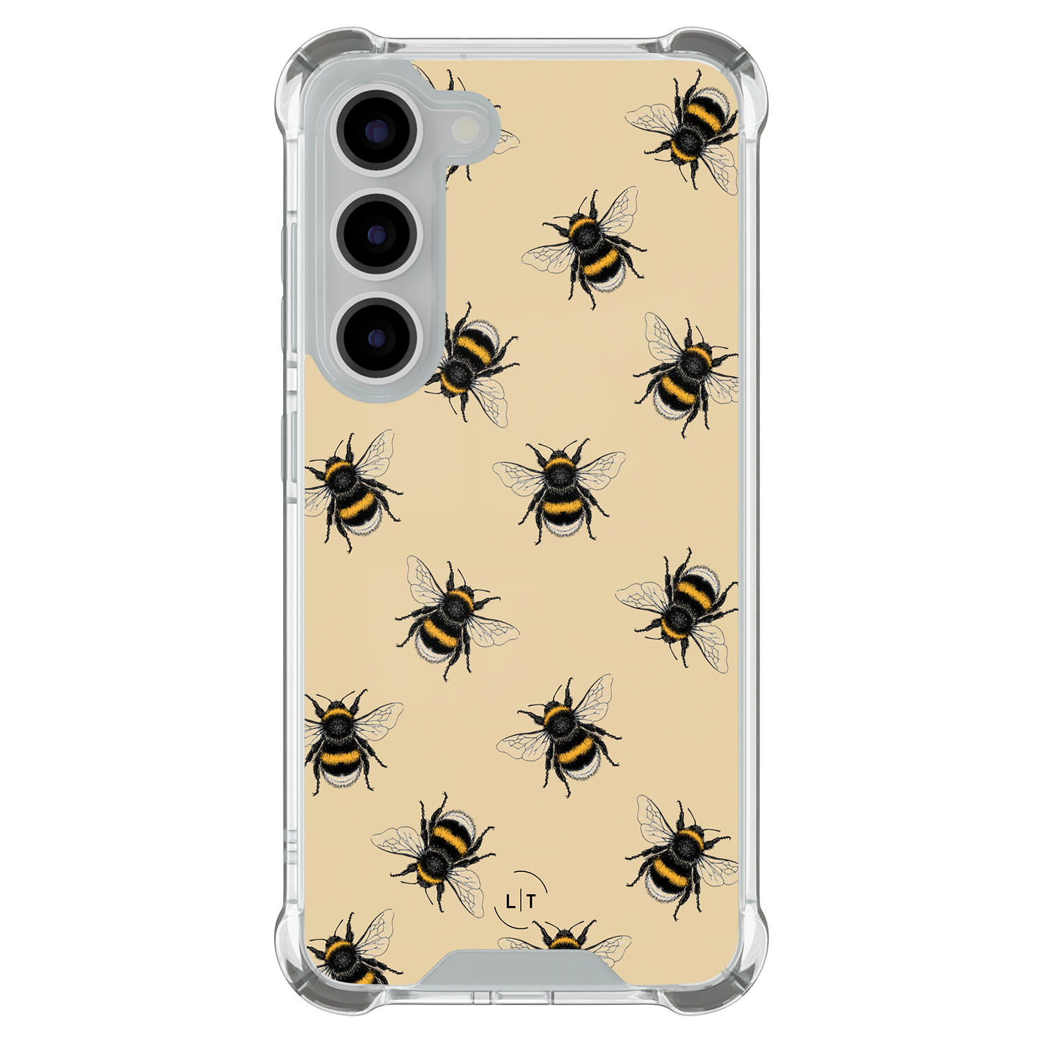 Leuke Telefoonhoesjes Samsung Galaxy S23 shockproof case - Bee happy