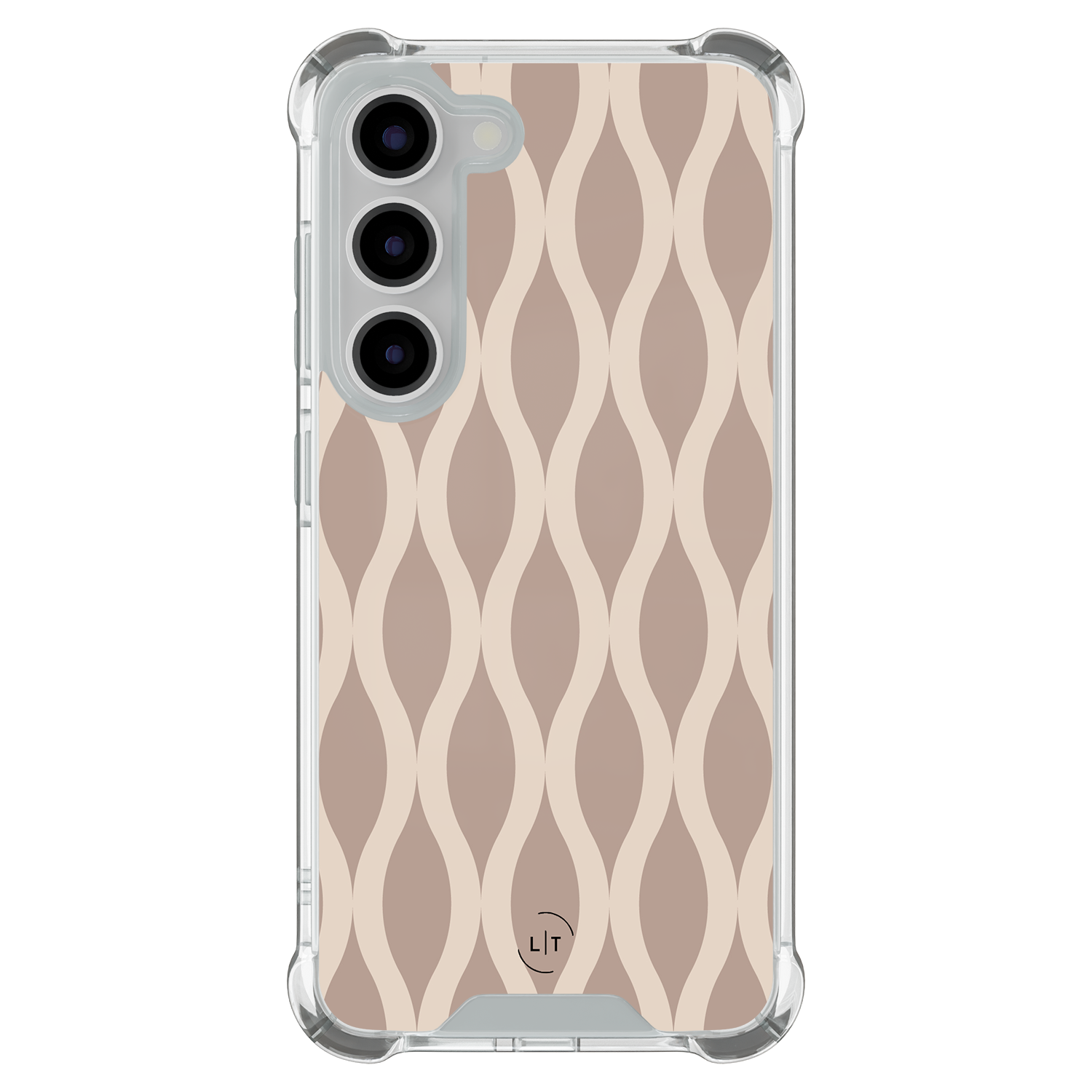 Leuke Telefoonhoesjes Samsung Galaxy S23 shockproof case - Abstract beige