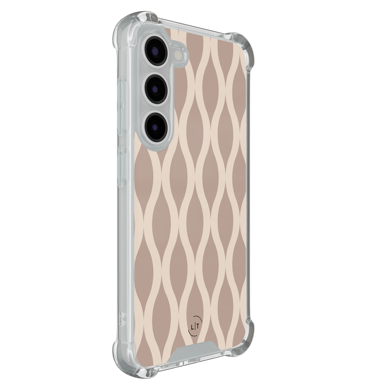 Leuke Telefoonhoesjes Samsung Galaxy S23 shockproof case - Abstract beige