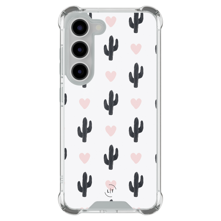 Leuke Telefoonhoesjes Samsung Galaxy S23 shockproof case - Cactus love