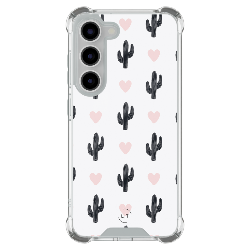 Leuke Telefoonhoesjes Samsung Galaxy S23 shockproof case - Cactus love