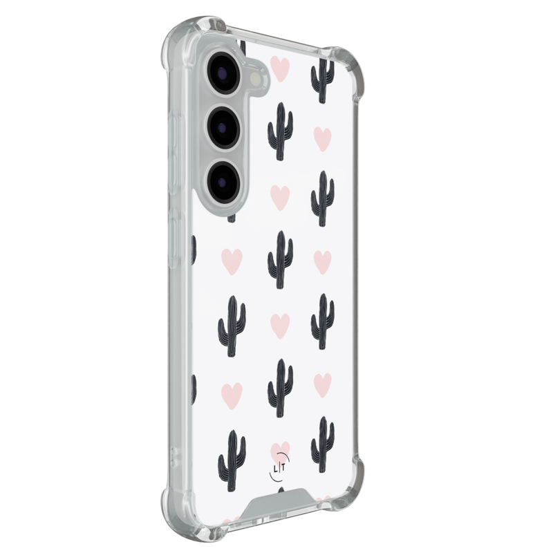 Leuke Telefoonhoesjes Samsung Galaxy S23 shockproof case - Cactus love