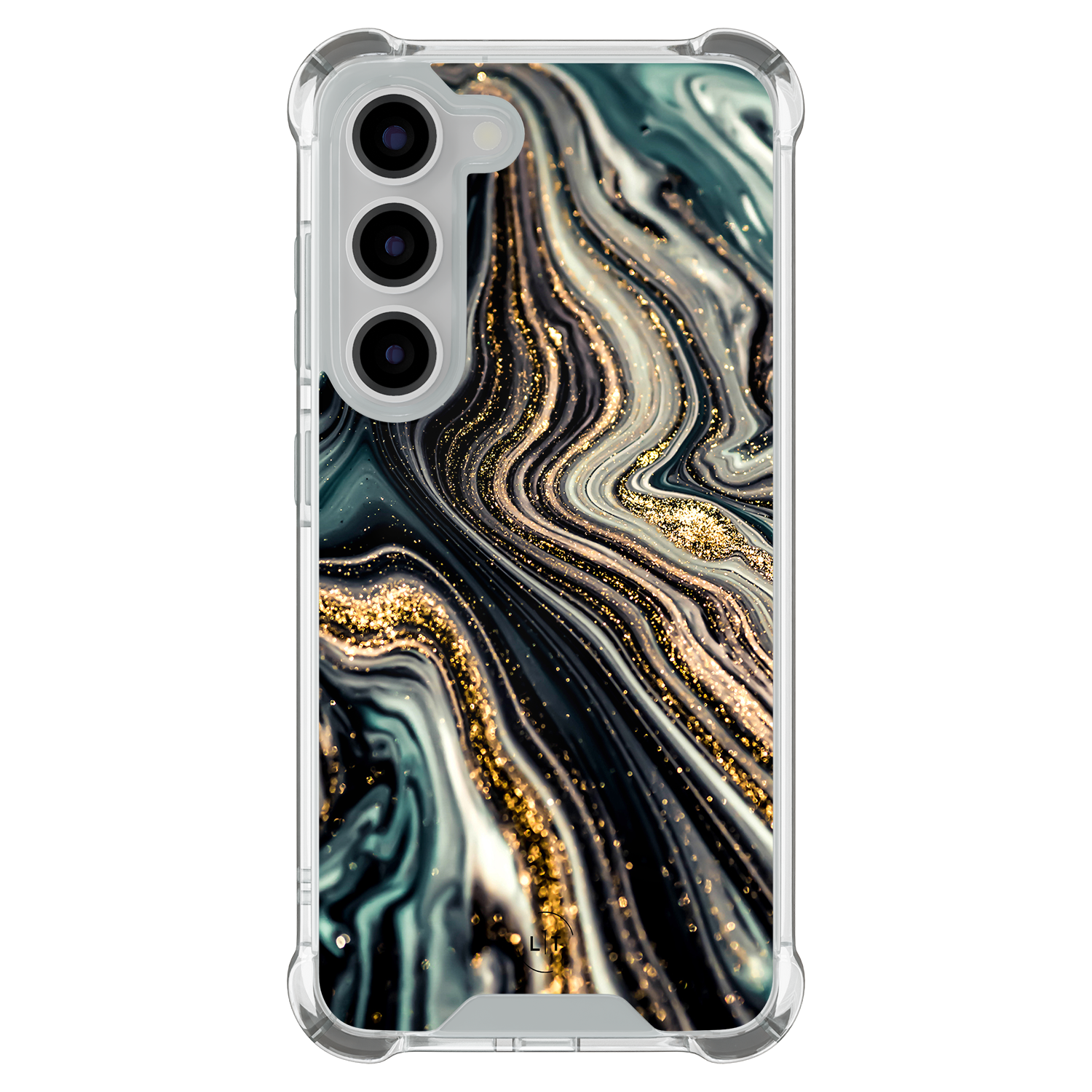 Leuke Telefoonhoesjes Samsung Galaxy S23 shockproof case - Marmer swirl