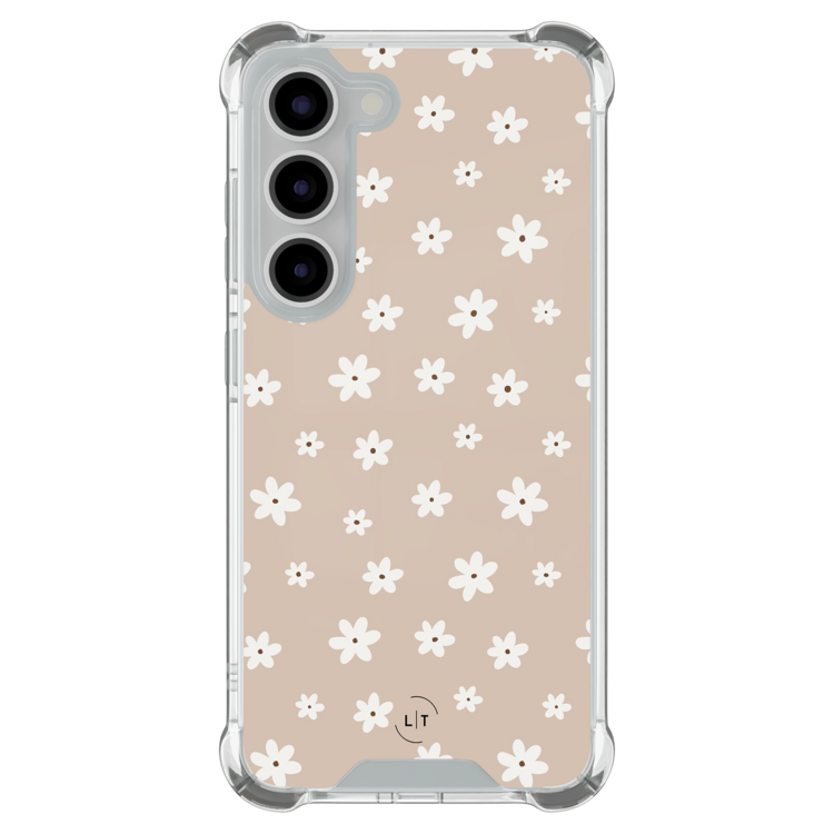 Leuke Telefoonhoesjes Samsung Galaxy S23 shockproof case - Cute flowers