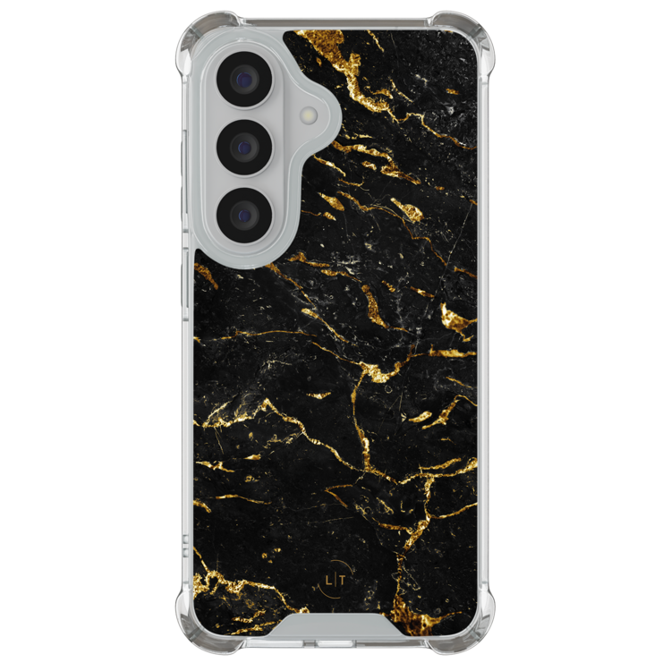 Leuke Telefoonhoesjes Samsung Galaxy S26 shockproof case - Marmer zwart goud