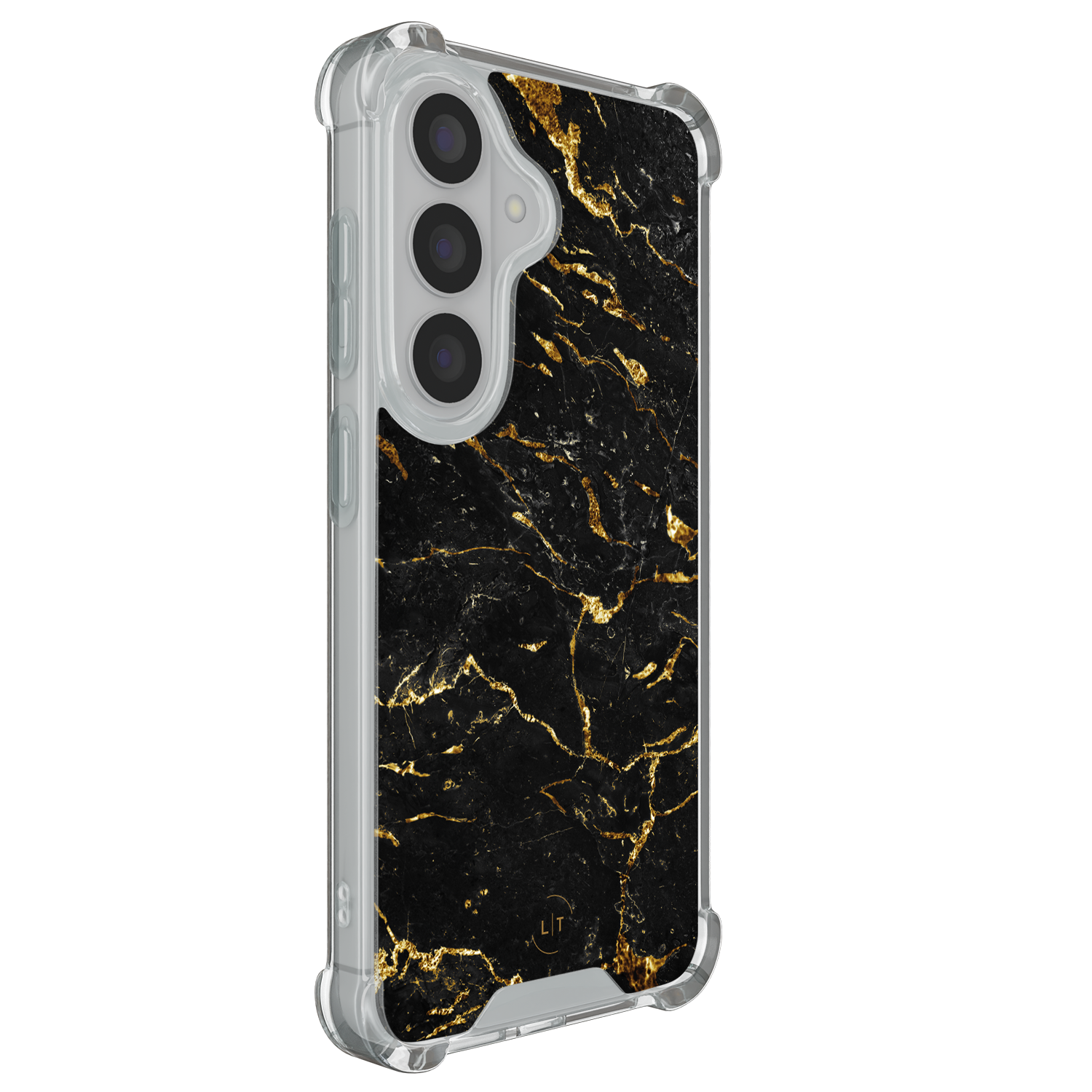 Leuke Telefoonhoesjes Samsung Galaxy S26 shockproof case - Marmer zwart goud