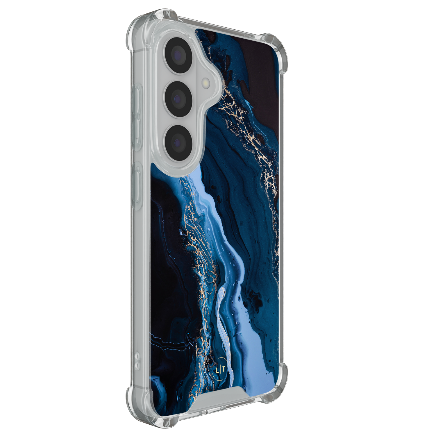Leuke Telefoonhoesjes Samsung Galaxy S26 shockproof case - Marmer lagoon blauw