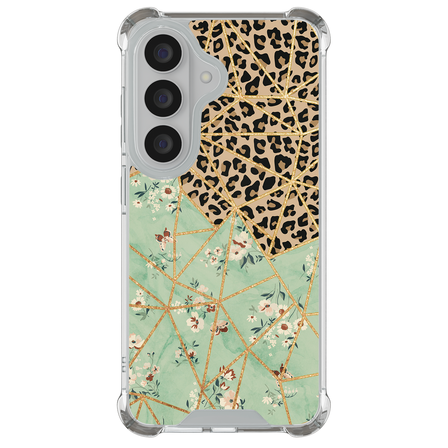 Leuke Telefoonhoesjes Samsung Galaxy S26 shockproof case - Luipaard flower print