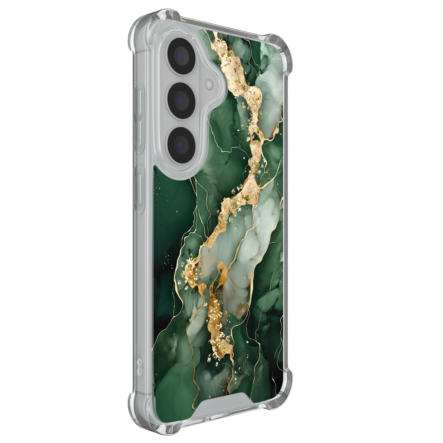 Leuke Telefoonhoesjes Samsung Galaxy S26 shockproof case - Marmer groen goud