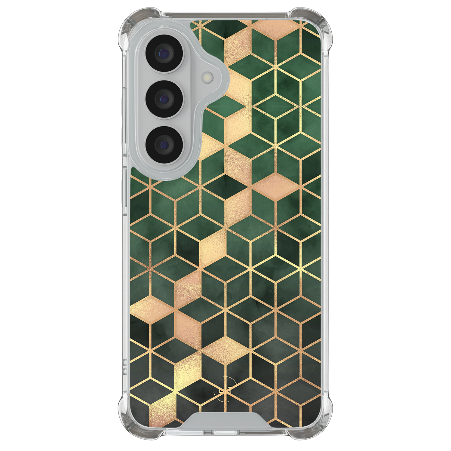 Leuke Telefoonhoesjes Samsung Galaxy S26 shockproof case - Kubus groen