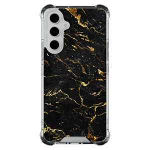 Leuke Telefoonhoesjes Samsung Galaxy A55 shockproof case - Marmer zwart goud