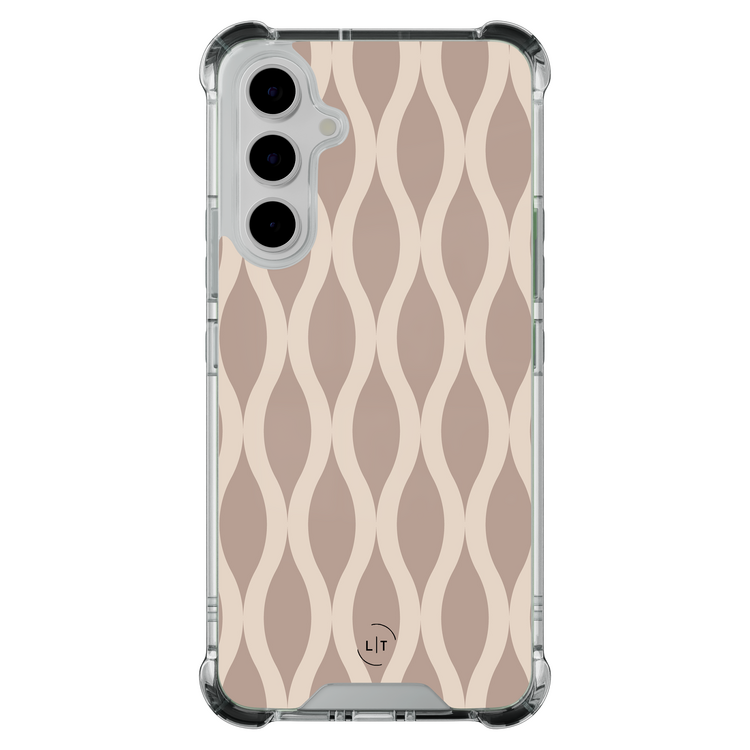 Leuke Telefoonhoesjes Samsung Galaxy A55 shockproof case - Abstract beige