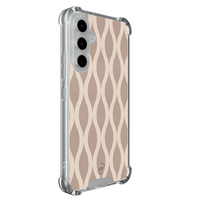 Leuke Telefoonhoesjes Samsung Galaxy A55 shockproof case - Abstract beige