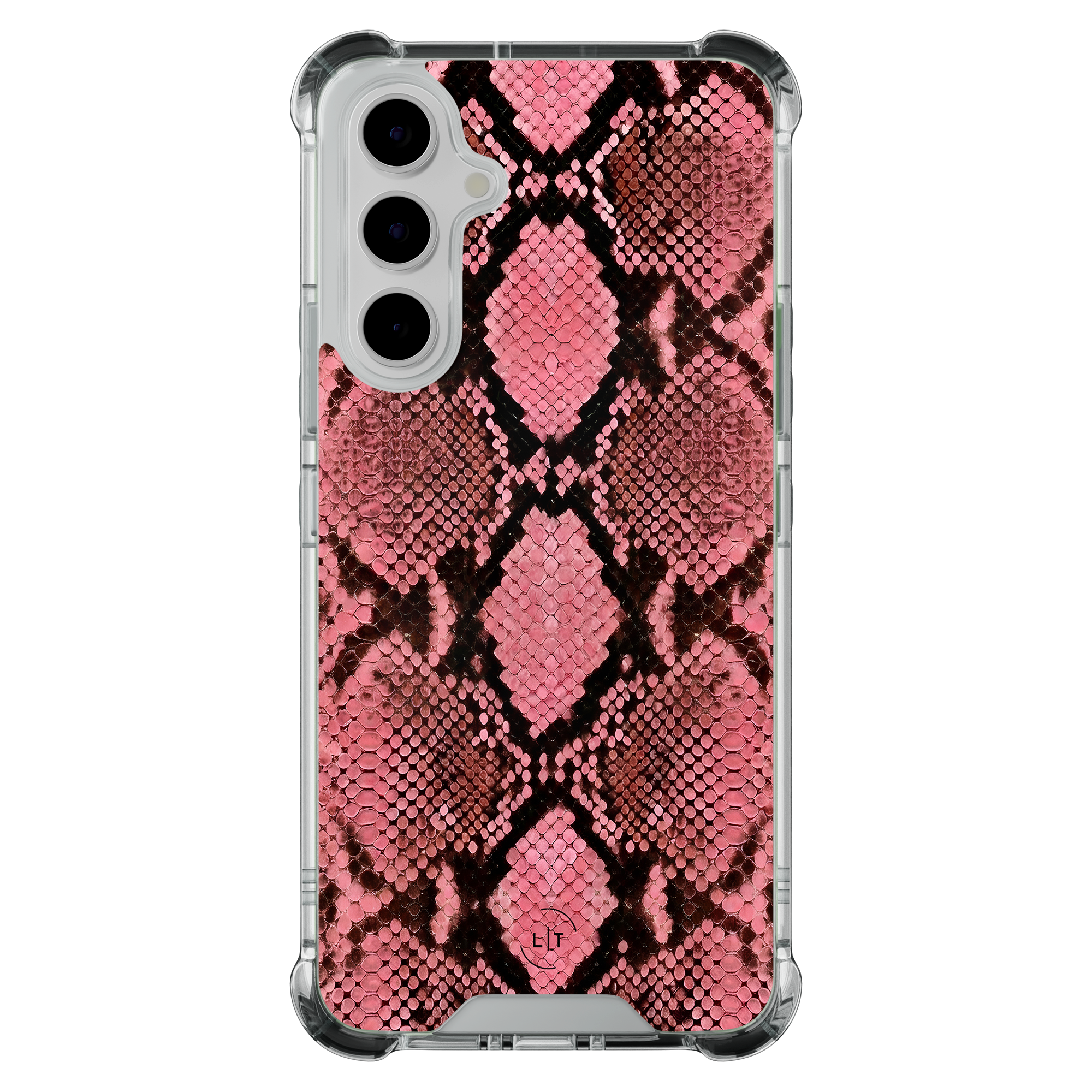 Leuke Telefoonhoesjes Samsung Galaxy A55 shockproof case - Slangenprint roze
