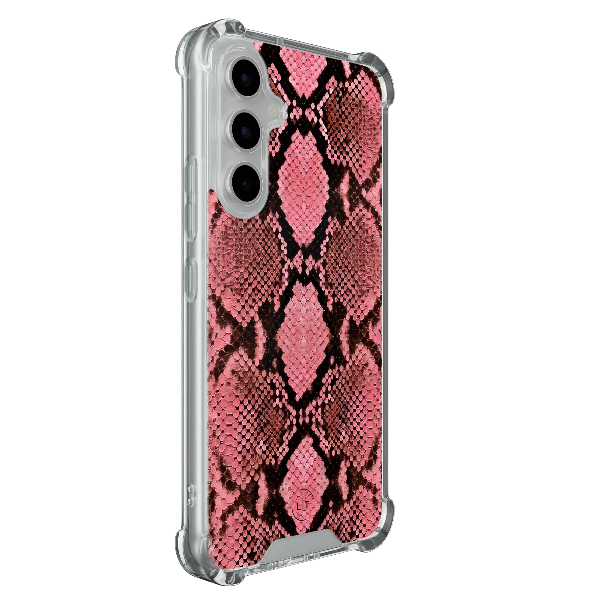 Leuke Telefoonhoesjes Samsung Galaxy A55 shockproof case - Slangenprint roze