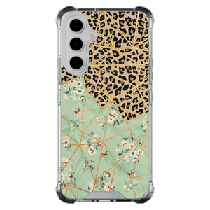Leuke Telefoonhoesjes Samsung Galaxy A55 shockproof case - Luipaard flower print