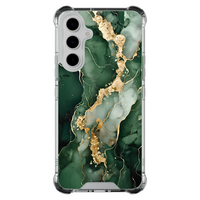 Leuke Telefoonhoesjes Samsung Galaxy A55 shockproof case - Marmer groen goud