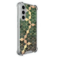Leuke Telefoonhoesjes Samsung Galaxy A55 shockproof case - Kubus groen