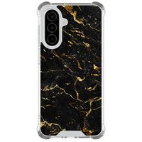 Leuke Telefoonhoesjes Samsung Galaxy A57 shockproof case - Marmer zwart goud