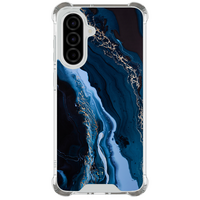 Leuke Telefoonhoesjes Samsung Galaxy A57 shockproof case - Marmer lagoon blauw