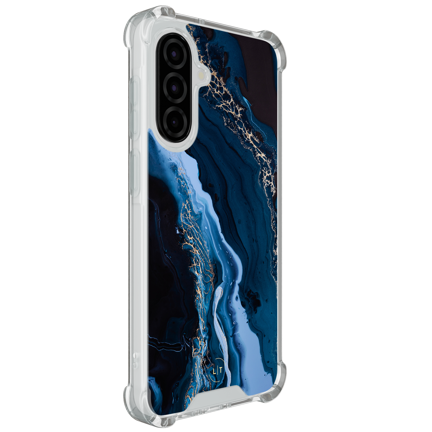 Leuke Telefoonhoesjes Samsung Galaxy A57 shockproof case - Marmer lagoon blauw