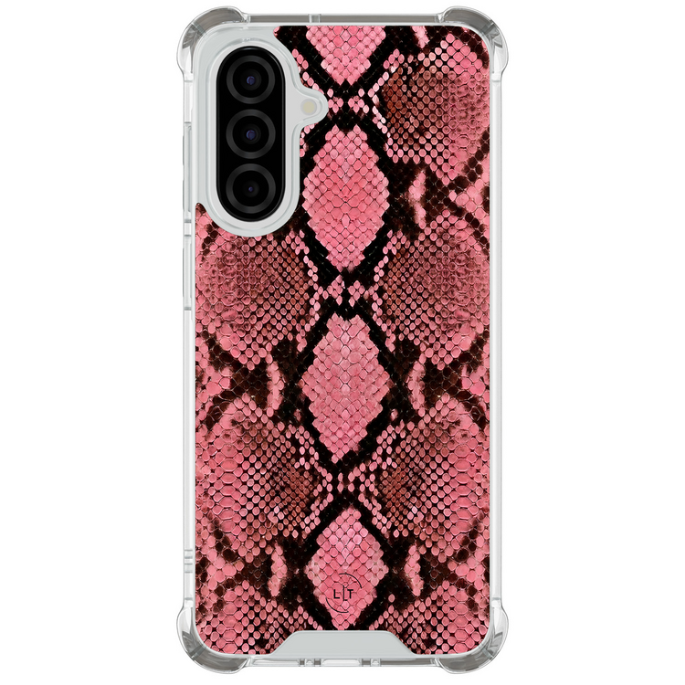 Leuke Telefoonhoesjes Samsung Galaxy A57 shockproof case - Slangenprint roze