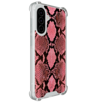 Leuke Telefoonhoesjes Samsung Galaxy A57 shockproof case - Slangenprint roze