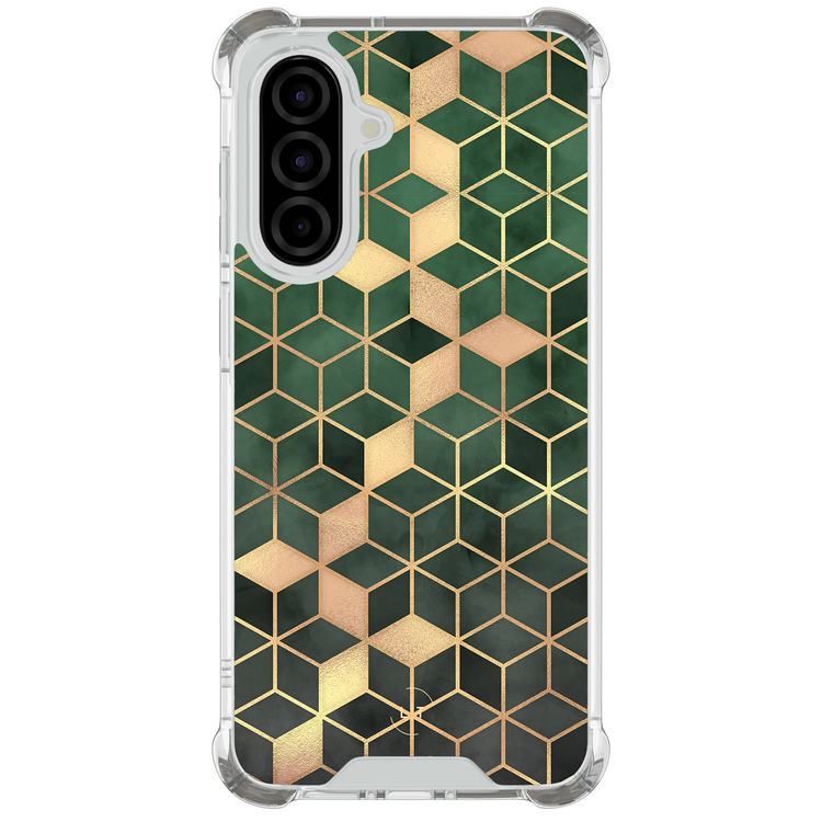 Leuke Telefoonhoesjes Samsung Galaxy A57 shockproof case - Kubus groen