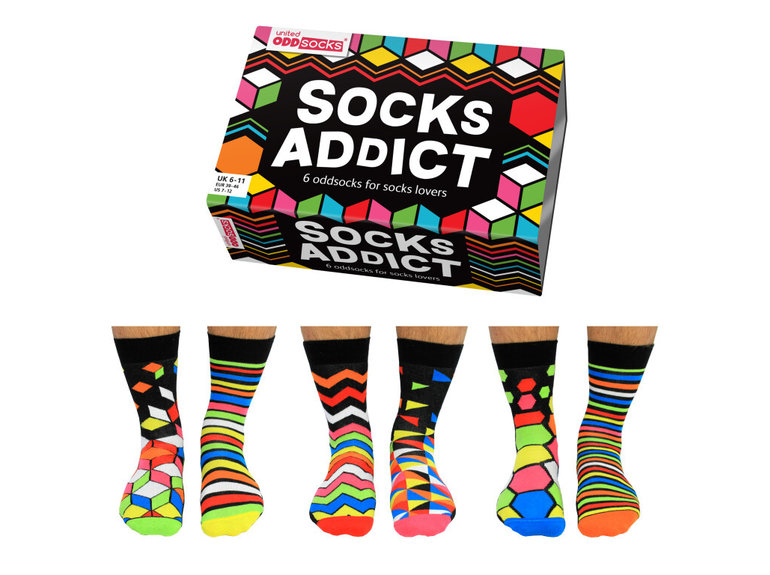 United ODDsocks Socks Addict - Box by ODDsocks