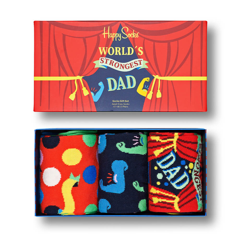 3-Pack Father´s Day Socks Gift Set by Happy Socks