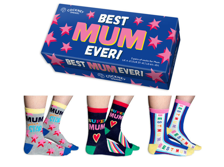 United ODDsocks Best Mum Ever - Box by ODDsocks