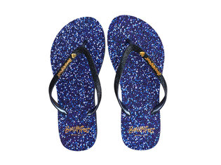 BeachyFeet Navy Shimmer Damesslippers by BeachyFeet Navy Shimmer Damesslippers by BeachyFeet