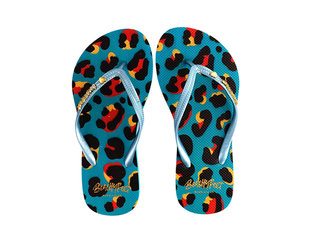 BeachyFeet Retro Leopardo Damesslippers by BeachyFeet Retro Leopardo Damesslippers by BeachyFeet