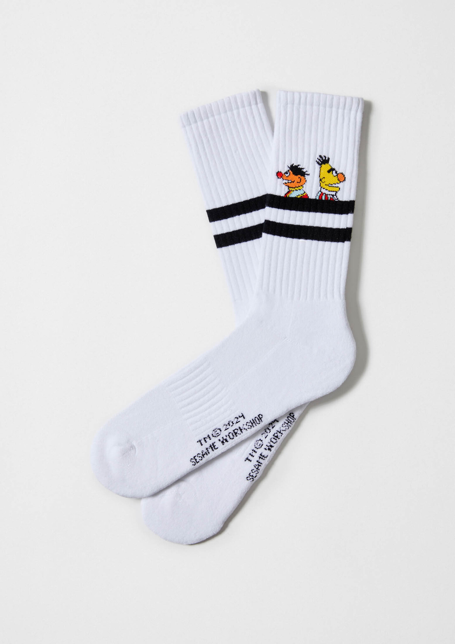 BeSesamstraat Bert & Ernie Wit by BeSocks