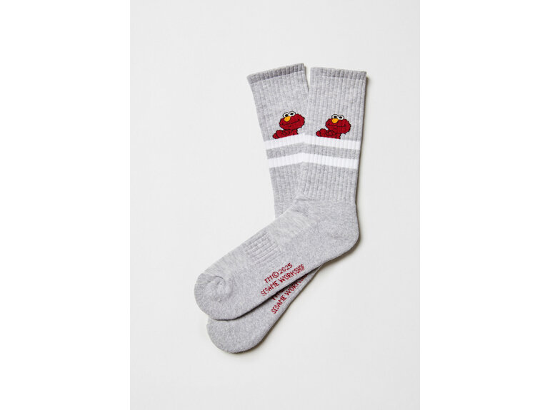 BeSocks BeSesamstraat Elmo - Grijs by BeSocks