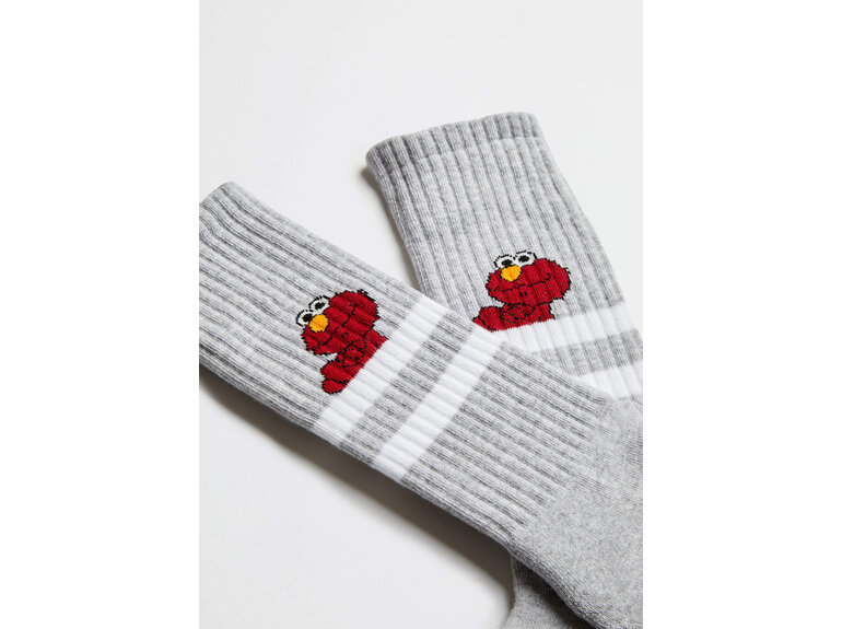 BeSocks BeSesamstraat Elmo - Grijs by BeSocks