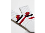 BeSocks BeSesamstraat Elmo - Wit by BeSocks