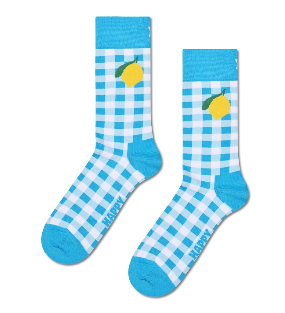 Gingham Lemon Sock by Happy Socks