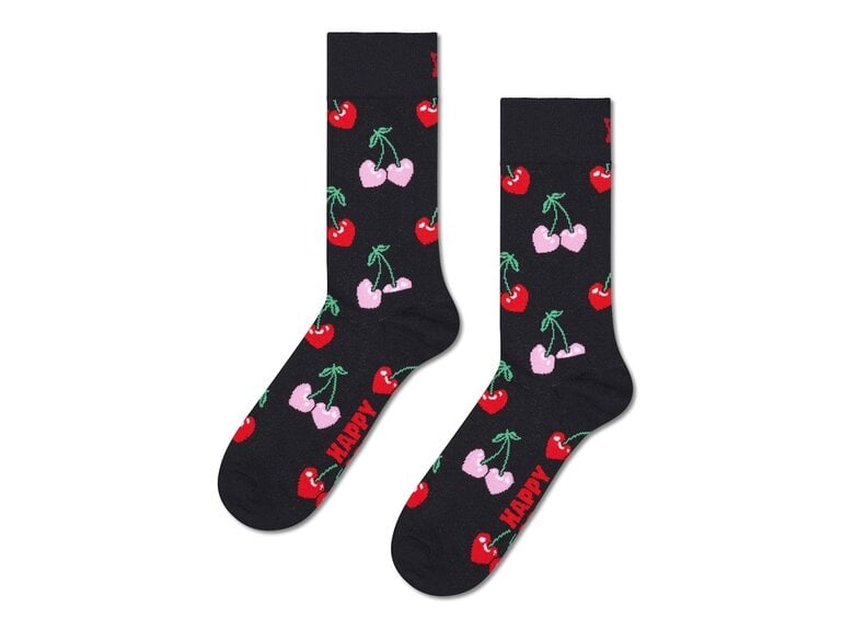 Happy Socks Cherry Heart Sock by Happy Socks