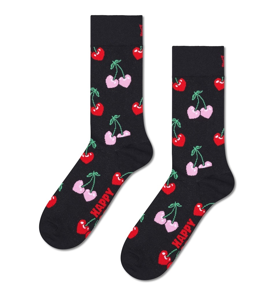 Cherry Heart Sock by Happy Socks
