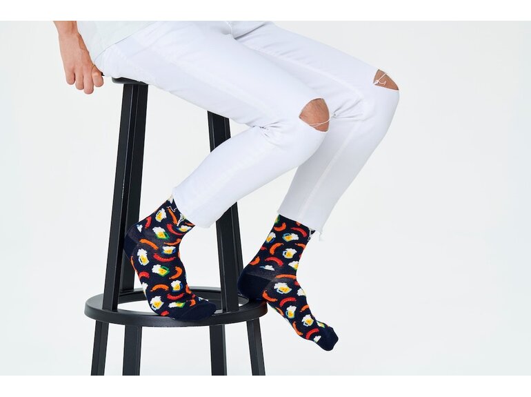 Happy Socks Beer And Sausage Sock by Happy Socks