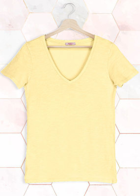 T-Shirt SS V-Neck - Yellow