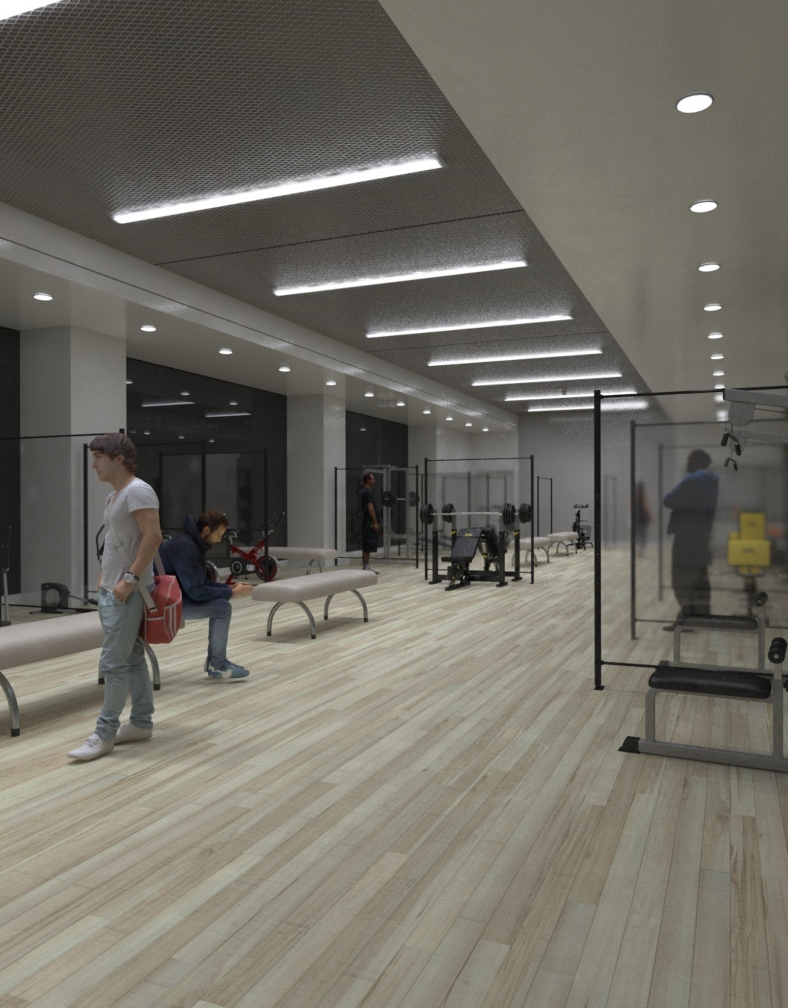 LDB Écran anti-virus pour salles de sport et milieu médical