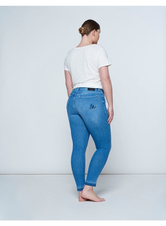 Jeans - Pippa - Ruffle / Mid Blue