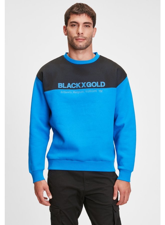 Sweater - Leopold / Lapis Blue