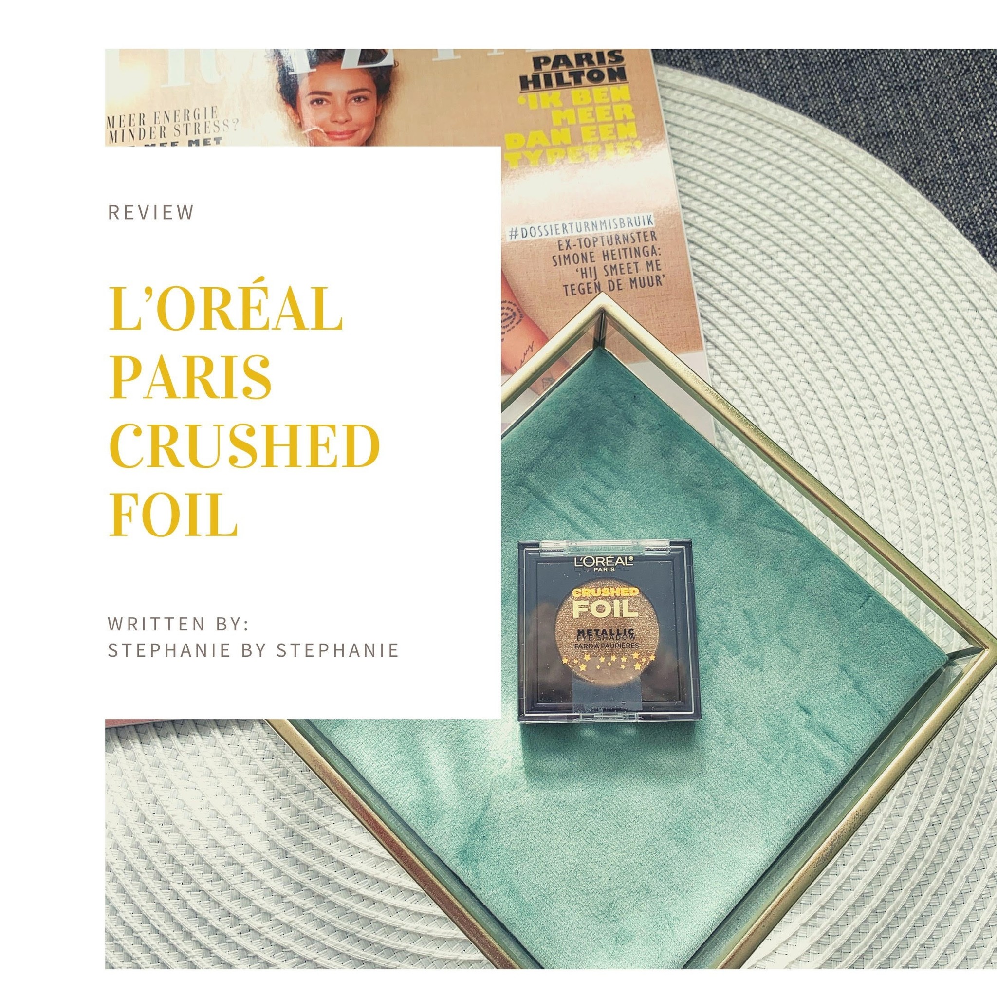 Loreal - Crushed Foil Metallic Eyeshadow - 22 Crushed Stone